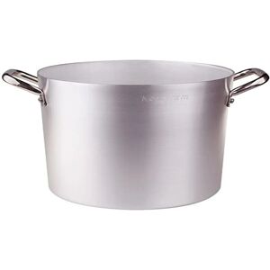 Agnelli Aluminium Kookpan - 28cm Hoge Warmtegeleiding - RVS Handvatten Agnelli Aluminium Kookpan - 28cm Hoge Warmtegeleiding - RVS Handvatten