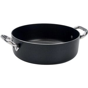 Agnelli Czarny aluminiowy 20cm nieprzywierający garnek Agnelli Czarny aluminiowy 20cm nieprzywierający garnek