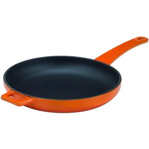 Agnelli Gietijzeren Koekenpan - 20cm - Oranje - Geschikt voor alle warmtebronnen Agnelli Gietijzeren Koekenpan - 20cm - Oranje - Geschikt voor alle warmtebronnen