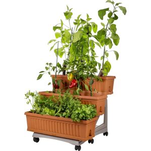 Orto Bama - Model 32000 - 3-Lagige Tuinwagen - Duurzaam Plastic Orto Bama - Model 32000 - 3-Lagige Tuinwagen - Duurzaam Plastic