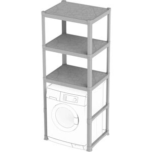 Étagère de salle de bain grise Bama avec 3 étagères - Rangement salle de bain - Publicité Étagère de salle de bain grise Bama avec 3 étagères - Rangement salle de bain - Publicité