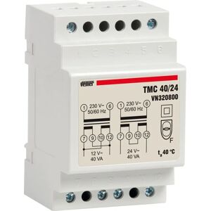 Trasformatore VEMER VN320800 - 40VA, 230/12-24V, Bianco Trasformatore VEMER VN320800 - 40VA, 230/12-24V, Bianco