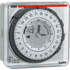 VEMER VP886600 NAPA RD - Elektromekanisk tidbrytare - Daglig programmering VEMER VP886600 NAPA RD - Elektromekanisk tidbrytare - Daglig programmering