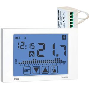 VEMER Set cronotermostato - White - Weekday Touch Screen - RF Control - Chronos RF VEMER Set cronotermostato - White - Weekday Touch Screen - RF Control - Chronos RF