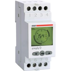 Vemer VE512000 Interruttore Digitale Timer - Programmazione Giornaliera - Bianco Vemer VE512000 Interruttore Digitale Timer - Programmazione Giornaliera - Bianco