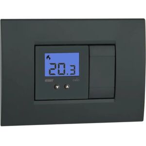 VEMER VE780300 Compact Thermostat - 2 Modules, LCD, 230V, Gray & White VEMER VE780300 Compact Thermostat - 2 Modules, LCD, 230V, Gray & White