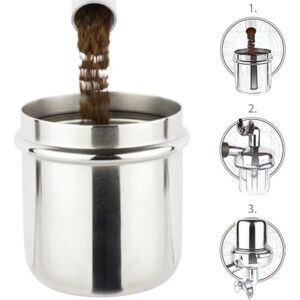 Motta Zilveren Koffie Doseercontainer - Koffie Accessoire Motta Zilveren Koffie Doseercontainer - Koffie Accessoire