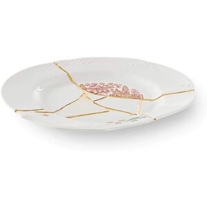 Piatto Kintsugi di Seletti - Bianco - Oro 24K - Piatti da cena Piatto Kintsugi di Seletti - Bianco - Oro 24K - Piatti da cena