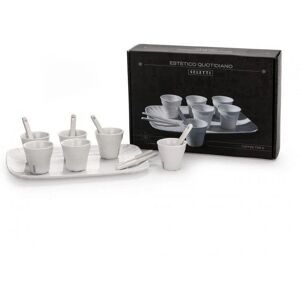 Ensemble de café en porcelaine blanche de Seletti - Design contemporain - Publicité Ensemble de café en porcelaine blanche de Seletti - Design contemporain - Publicité