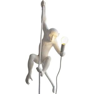 Lampe Singe Blanche Seletti - Série Animal en Résine - Publicité Lampe Singe Blanche Seletti - Série Animal en Résine - Publicité