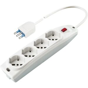 Extension électrique Poly Pool PP0421 - 4 prises 1,5m Blanc - Publicité Extension électrique Poly Pool PP0421 - 4 prises 1,5m Blanc - Publicité