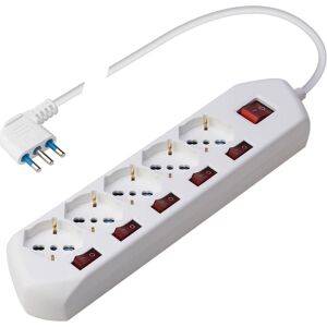 Poly Pool PP2509 Rallonge électrique - 5 prises - Blanc Poly Pool PP2509 Rallonge électrique - 5 prises - Blanc
