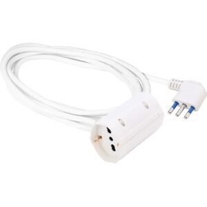 Poly Pool PP2629 Rallonge électrique - 5m, 2 prises, Blanc Poly Pool PP2629 Rallonge électrique - 5m, 2 prises, Blanc