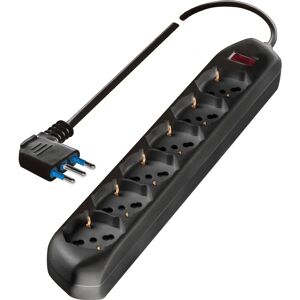 Poly Pool PP2516.2 Verlengsnoer - 6 Stopcontacten, Zwart Poly Pool PP2516.2 Verlengsnoer - 6 Stopcontacten, Zwart