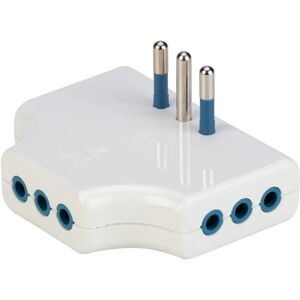 POLY POOL - Adattatore compatto con spina da 10A - 3 prese - Bianco POLY POOL - Adattatore compatto con spina da 10A - 3 prese - Bianco