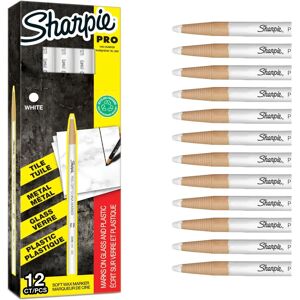 Sharpie Abziehbare China Markers - Feinspitze Weiß - 12 Stück Sharpie Abziehbare China Markers - Feinspitze Weiß - 12 Stück