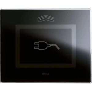 AVE - Plaque coulissante en verre Touch 3 modules Système 44 noir brillant - Publicité AVE - Plaque coulissante en verre Touch 3 modules Système 44 noir brillant - Publicité