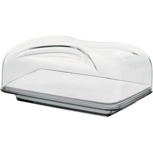 Guzzini Cheese Dome Set - Rectangular, Porcelain, Plastic Guzzini Cheese Dome Set - Rectangular, Porcelain, Plastic