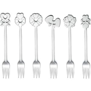 Guzzini Dolce Love Set 6 Dessert Forks - Cutlery set Guzzini Dolce Love Set 6 Dessert Forks - Cutlery set