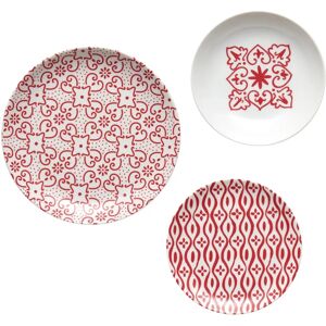 Guzzini Guzzini Set Dinnerware 6pcs Le Maioliche Red - Dinnerware Set Guzzini Guzzini Set Dinnerware 6pcs Le Maioliche Red - Dinnerware Set
