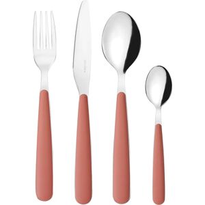 Guzzini 127500264 Flatware Set - Stainless Steel & Terracotta - 24 pcs Guzzini 127500264 Flatware Set - Stainless Steel & Terracotta - 24 pcs