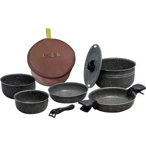 Beaver Dolomia 22 Plus Cookware Set - Aluminum, Non-stick, 11 Pieces Beaver Dolomia 22 Plus Cookware Set - Aluminum, Non-stick, 11 Pieces