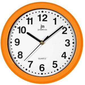 Nástěnné Hodiny Lowell 00710-O - Tiché Quartz 25cm Oranžová/Bílá Nástěnné Hodiny Lowell 00710-O - Tiché Quartz 25cm Oranžová/Bílá