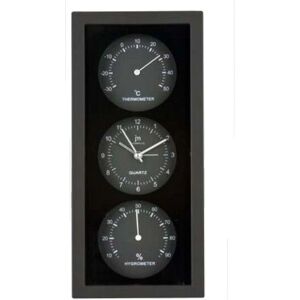 Horloge Lowell JA7071N - Quartz, Thermomètre & Hygromètre - Publicité Horloge Lowell JA7071N - Quartz, Thermomètre & Hygromètre - Publicité