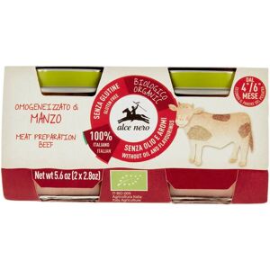 Alce Nero Cibo biologico di manzo per bambini - 2x80g Alce Nero Cibo biologico di manzo per bambini - 2x80g