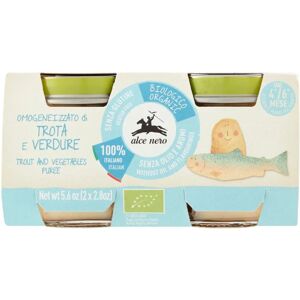 ALCE NERO Forelle & Gemüse Baby-Nahrung - Bio, Glutenfrei ALCE NERO Forelle & Gemüse Baby-Nahrung - Bio, Glutenfrei