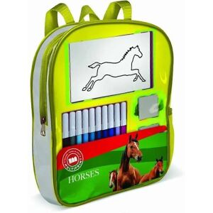 Sac a dos garni - MULTIPRINT - 24895 - 4 tampons Les Chevaux Sac a dos garni - MULTIPRINT - 24895 - 4 tampons Les Chevaux