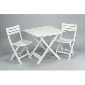 Ensemble de Mobilier de Jardin IPAE Progarden Blanc Pliable - Ensemble de Mobilier de Jardin - Publicité Ensemble de Mobilier de Jardin IPAE Progarden Blanc Pliable - Ensemble de Mobilier de Jardin - Publicité