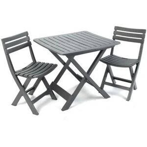 Ipae-Progarden Outdoor Möbelset - Faltbar Anthrazit Ipae-Progarden Outdoor Möbelset - Faltbar Anthrazit