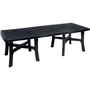 IPAE PROGARDEN - Mesa de jardín - Extensible de polipropileno - Antracita IPAE PROGARDEN - Mesa de jardín - Extensible de polipropileno - Antracita