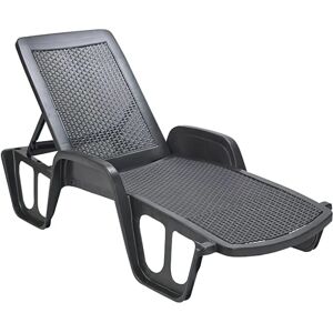 Fauteuil lounge Fraschetti Ipae - Rotin résine anthracite - Mobilier extérieur - Publicité Fauteuil lounge Fraschetti Ipae - Rotin résine anthracite - Mobilier extérieur - Publicité