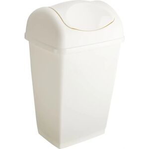 Bidone della spazzatura bianco Axentia 50L con coperchio Bidone della spazzatura bianco Axentia 50L con coperchio