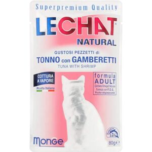 LeChat Natural Cibo per Gatti Tonno Gamberetti 80g LeChat Natural Cibo per Gatti Tonno Gamberetti 80g