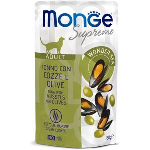 Monge Marke Supreme Adult Tuna, Miesmuscheln & Oliven - Katze Monge Marke Supreme Adult Tuna, Miesmuscheln & Oliven - Katze