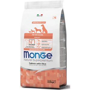 Monge Cibo per Cani Adulti Salmone e Riso - Tutte le Razze Monge Cibo per Cani Adulti Salmone e Riso - Tutte le Razze