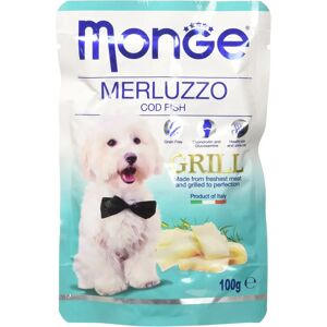 Nourriture pour chiens Monge - Merluzzo, Sans céréales, 100g - Complet et équilibré - Publicité Nourriture pour chiens Monge - Merluzzo, Sans céréales, 100g - Complet et équilibré - Publicité