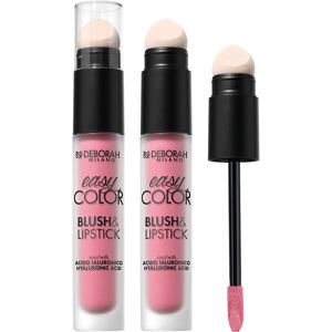 Deborah Milano Easy Color Blush & Lipstick N.02 Zimny Róż - Róż i Szminka Deborah Milano Easy Color Blush & Lipstick N.02 Zimny Róż - Róż i Szminka