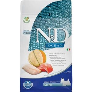 Farmina N&D Ocean Nourriture Chien Salmon, Morue, Melon Petit Modèle - Croquettes - Publicité Farmina N&D Ocean Nourriture Chien Salmon, Morue, Melon Petit Modèle - Croquettes - Publicité
