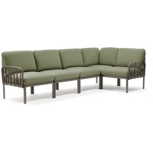 Nardi - Komodo 5 - Sofá de jardín modular de fibra de vidrio Nardi - Komodo 5 - Sofá de jardín modular de fibra de vidrio