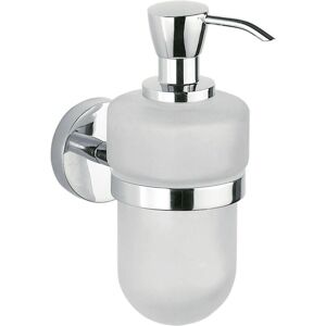 Inda A36120 Porte-savon mural - Verre satiné et chrome - Accessoire de salle de bain moderne - Publicité Inda A36120 Porte-savon mural - Verre satiné et chrome - Accessoire de salle de bain moderne - Publicité