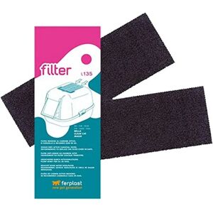 Filtro al carbone attivo Ferplast L135 - Filtro per toilette per gatti Filtro al carbone attivo Ferplast L135 - Filtro per toilette per gatti