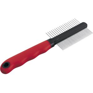 Ferplast Honden- en Kattenkam 2-in-1, Middellang en Lang Haar, Rood Ferplast Honden- en Kattenkam 2-in-1, Middellang en Lang Haar, Rood