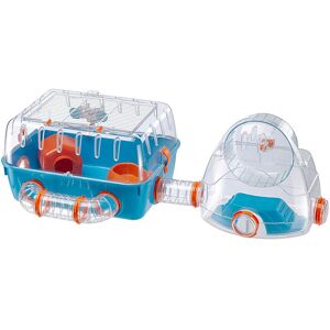 Ferplast Combi 2 Hamsterkooi - Kunststof, Blauw, 79,5x29,5x26,3 cm Ferplast Combi 2 Hamsterkooi - Kunststof, Blauw, 79,5x29,5x26,3 cm
