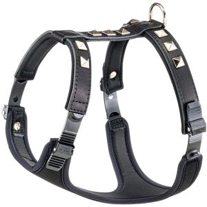 Ferplast Giotto Luxor Dog Harness - Leather, Black, Adjustable Ferplast Giotto Luxor Dog Harness - Leather, Black, Adjustable