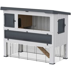 Ferplast Grand Lodge 140 Two-Story Outdoor Rabbit Cage - Pet Home Ferplast Grand Lodge 140 Two-Story Outdoor Rabbit Cage - Pet Home