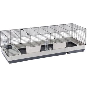 Ferplast Brand Small Pet Cage - Grey - 162x60x50cm Ferplast Brand Small Pet Cage - Grey - 162x60x50cm